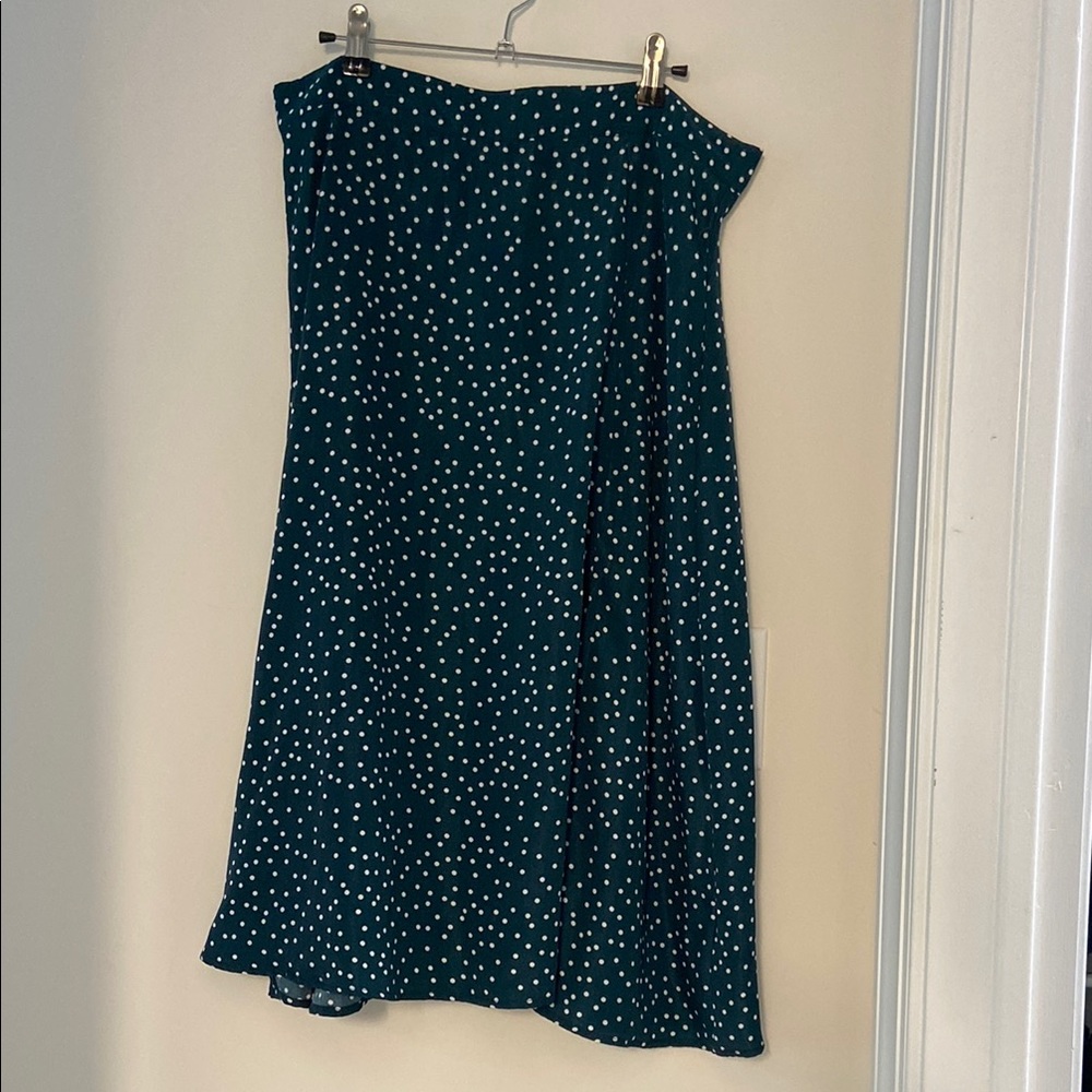 Emerald Green Polka Dot Skirt